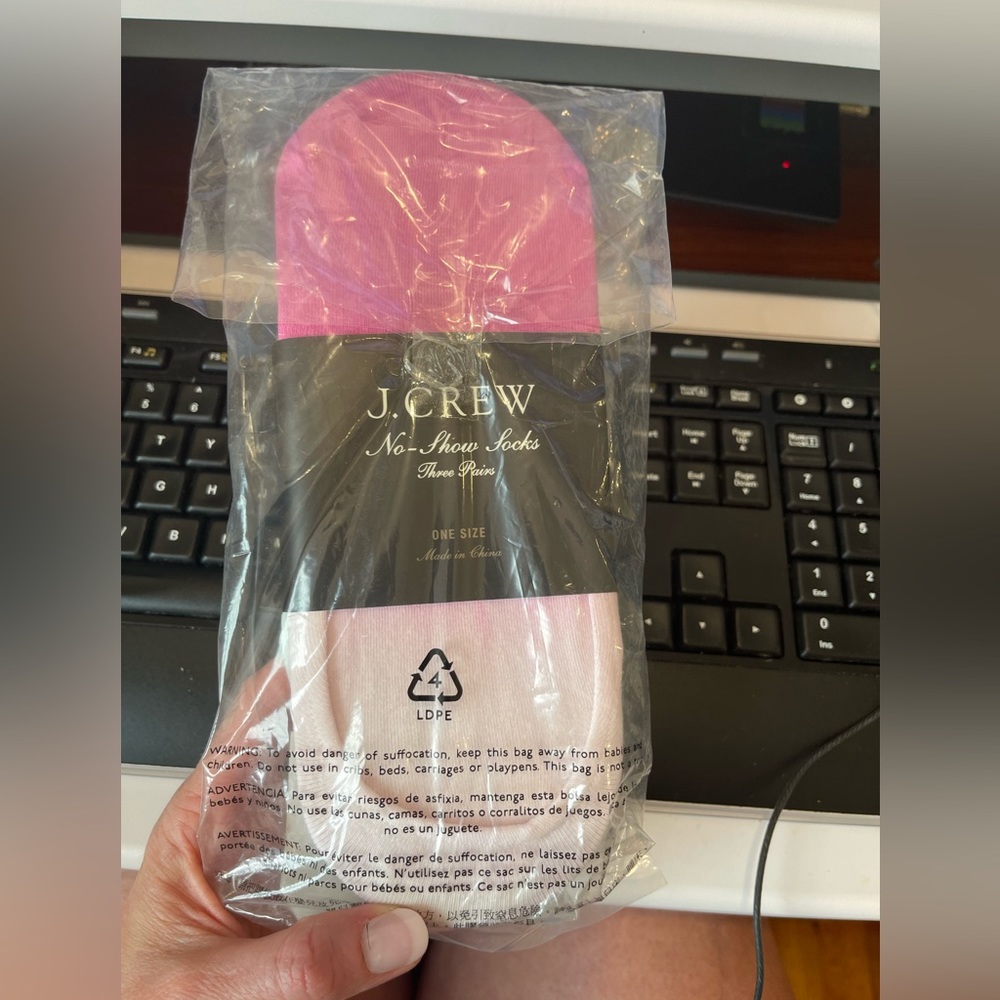 J.CREW NO SHOW SOCKS - NWT - 3 PACK